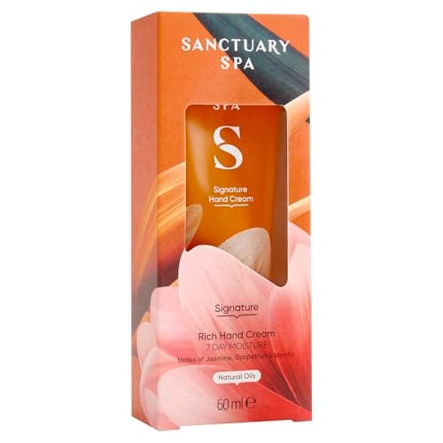 Image of Sanctuary Spa Signature Rich Hand Cream, Moisturiser, Body Cream, Vegan and Cruelty Free 60ml