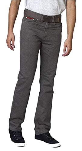 Image of Duke London Mens Regular Beford Cord Jeans (Brian) with Belt in Brown in 32W x 34L