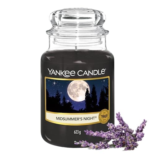 Image of Yankee Candle Scented Candle | Midsummer's Night Large Jar | Long Burning Candles: up to 150 Hours | Perfect Gifts for Women