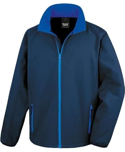 Image of Result R231M Core Printable Softshell Jacket - Navy/Royal - L