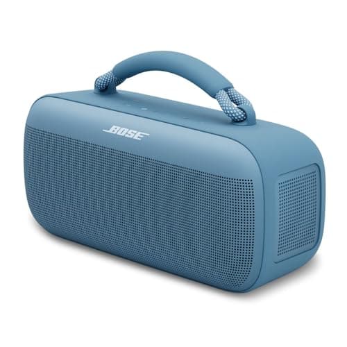 Image of Bose SoundLink Max Portable Speaker, Large Waterproof Bluetooth Portable Sound Speaker, Up to 20 Hours of Battery Life, USB-C, Built-in 3.5 mm AUX Input, Blue Dusk