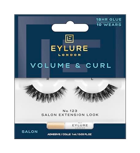 Image of Eylure Volume & Curl No. 123 False Lashes (packaging may vary)