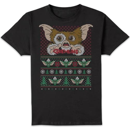 Image of Zavvi Gremlins Ugly Knit Men's Christmas T-Shirt - Black 5XL