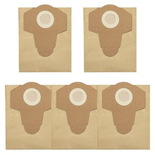 Image of EXTRWORY For Einhell 15L Dust Collection Bag For Wet And Dry Vacuum Cleaners With 15-litre Containers - Set Of 5 x Paper Vacuum Cleaner Bags(5 PACK)