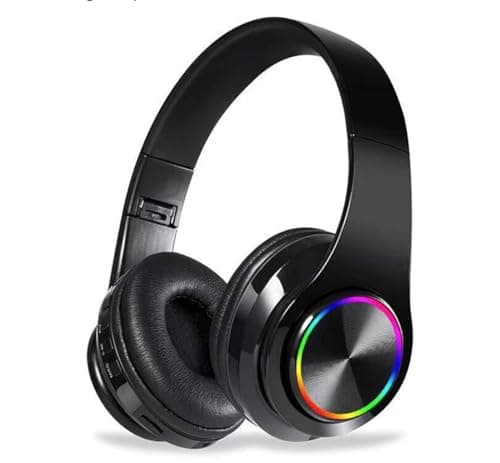 Image of Bluetooth Headphones Over Ear,Bluetooth Headset Wireless Earphones Foldable Headphones with Microphone Lightweight Headset with Built-in HD Mic, HiFi Stereo Sound for Office, PC, Phone, Travel Work