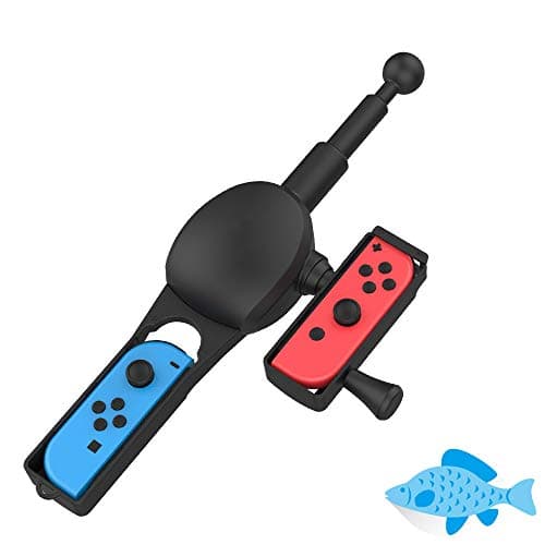 Image of EJGAME Fishing Rod Compatible with Nintendo Switch/OLED,Fishing Game Kit for Switch Legendary Fishing/Fishing Star World Tour/The Strike - Championship Edition