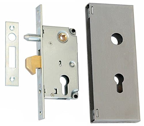 Image of Box Lock with Hooks 72/30 Sliding Door Lock with Guide Pin