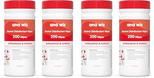 Image of Alcohol Disinfectant Wipes (200 Sheet Tub x 2) (Pack of 2)