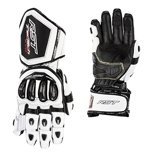 Image of RST Tractech Evo 4 CE Aramid Motorcycle Gloves (White, Black, L)