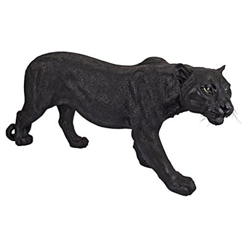 Image of Design Toscano JQ4019 Shadowed Predator Black Panther Garden Statue, Large