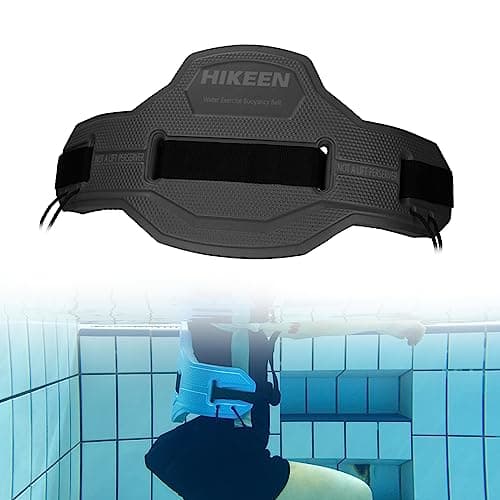 Image of Boosteady Swim Belts for Water Aerobics,Swimming Waist Belt for Adults EVA Foam & Nylon Materials-Black