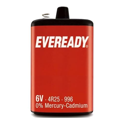Image of 2x EVEREADY 4R25RZ/B 6v PJ996 Torch Lantern Battery 6 Volt 908 996 430 Batteries