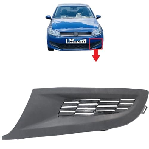 Image of BIAREN Front Bumper Lower Grille Cover Trim Left For Volkswagen VW Polo 6R (2009-2013) 6R0853665C 6R0853665C9B9