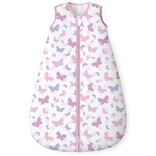 Image of Yoofoss Baby Sleeping Bag 1.5 Tog - 12-18 Months Winter Sleeping Bag Baby 100% Organic Cotton Sleep Sack for Newbron Infant Toddler Warm Soft