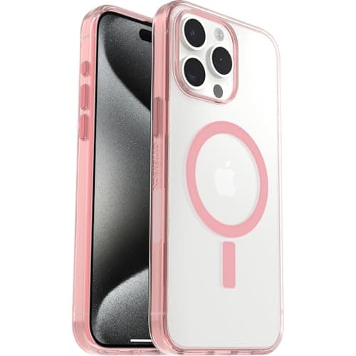 Image of OtterBox Clear Case Series with MagSafe for iPhone 15 Pro Max, Shockproof, Drop Proof, Ultra-Slim, Protective Case, 3x Tested to Military Standard, Anemone