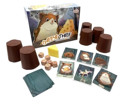Image of Jolly Thinkers Cheese Thief Board Game 4-8 Players 8+