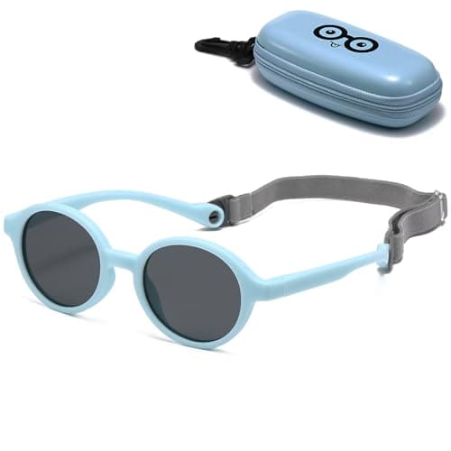 Image of Musivon Baby Sunglasses with Adjustable Strap, Polarized Toddler Sunglasses Flexible Frame for 0-2.5 Years Newborn Boys Girls