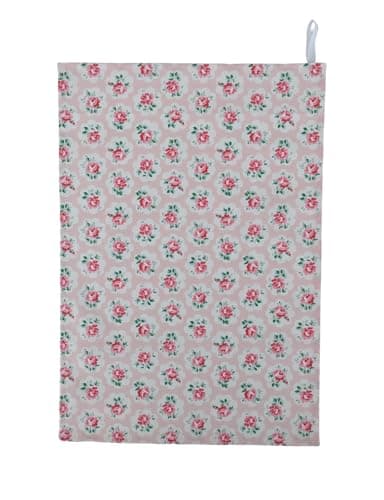 Image of Tea Towel in Cath Kidston Provence Rose Pink Handmade in UK