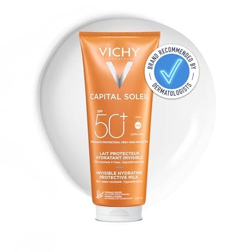 Image of Vichy Capital Soleil Hydrating Fresh Sun Protection Milk SPF50+ for Face & Body 300ml