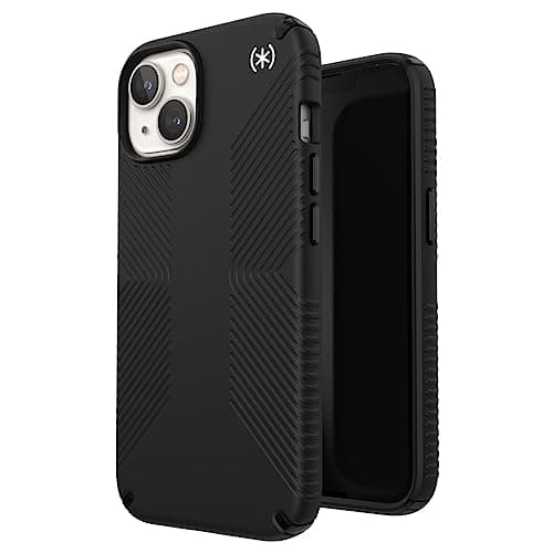 Image of Speck Presidio2 Grip - Non-Slip iPhone 14 Plus Case (Black/White)