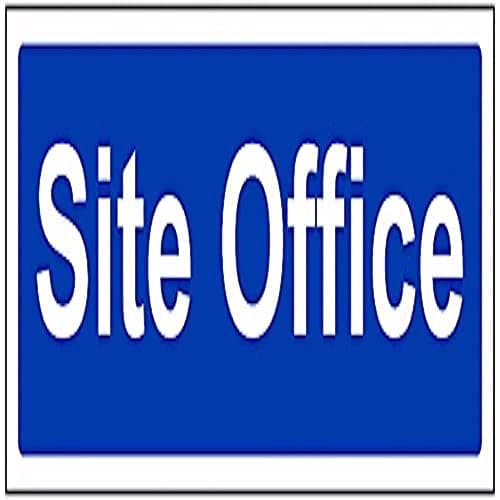Image of V Safety Site Office Sign - 300mm x 100mm - 1mm Rigid Plastic