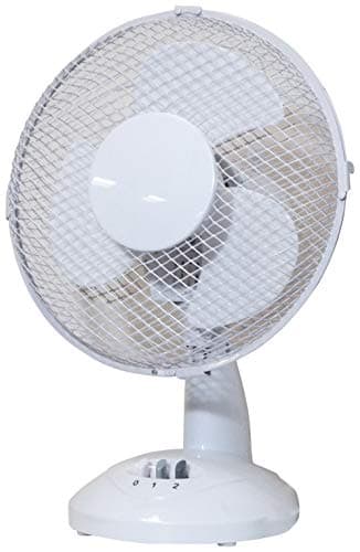 Image of Prem-i-air Portable Electric Powerful Oscillating Cooling Desk Fan with 2 Airflow Speed Settings, Adjustable Tilt and Quiet Operation For Use in Homes and Offices White 9 Inch