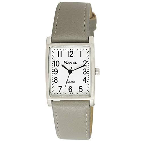 Image of Ravel - Unisex Traditional Watch with Clear Numeral Dial - Silver Tone/Grey
