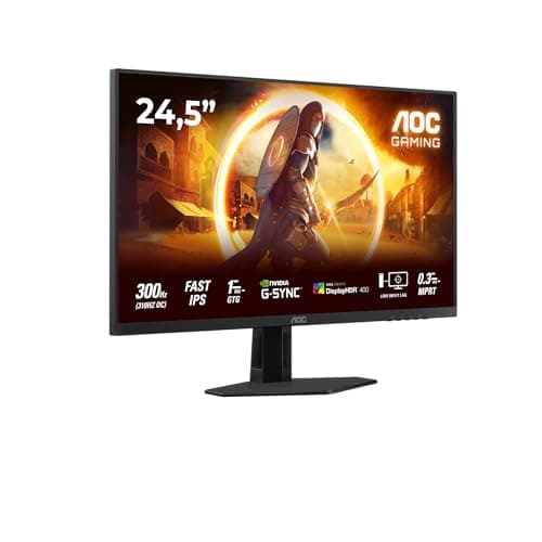 Image of AOC 25G4SRE 24.5 inch FHD Gaming Monitor 310Hz, Fast IPS Panel, 0.3ms MPRT, Adaptive Sync, HDR400, G-Sync Compatible, (1920x1080 HDMI 2x 2.0 DP 1x 1.4) Black