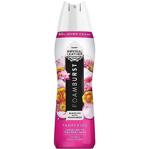 Image of IMPERIAL LEATHER Nourishing Foamburst Gel to Foam Body Wash Lychee & Lotus Flower 200ml