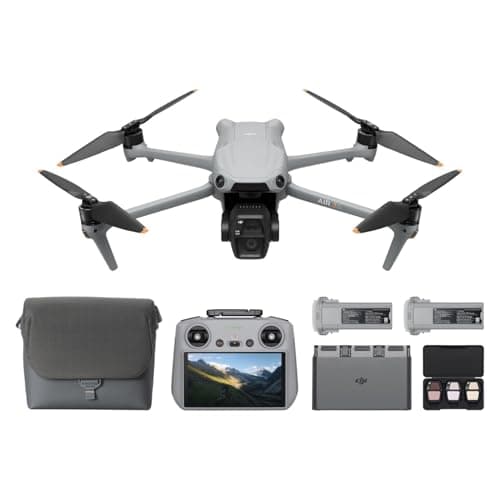 Image of DJI Air 3S Fly More Combo (RC 2 Screen Remote Controller), Drone with 1" CMOS Wide-Angle & Medium Tele Camera for Adults, 4K/60fps, Omnidirectional Sensing & 3 Batteries for Extended Flight Time