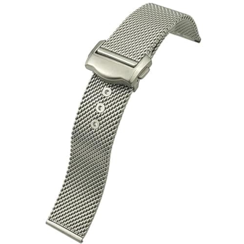 Image of 20mm 316L Stainless Steel for Pagani Omega 300 Watch Strap Woven Metal Bracelets