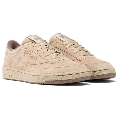 Image of Reebok Club C 85 Mushroom/UTILITYBRWN Unisex Tennis Shoes Brown