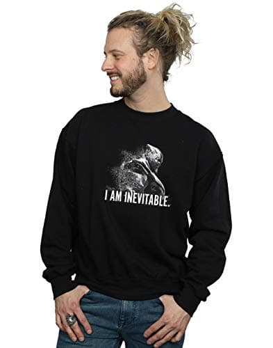 Image of Marvel Men's Avengers Endgame Iron Man Brushed Sweatshirt Black Medium
