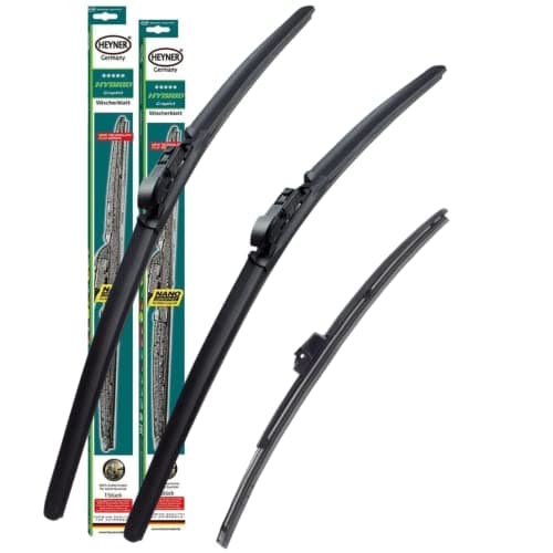 Image of Heyner Wiper Blades Fits: Seat Ibiza 2017-onwards Hybrid Full Set Wipers HH2616ST12HRF