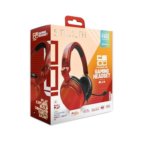 Image of STEALTH C6-100 Gaming Headset Range (Strike Red)