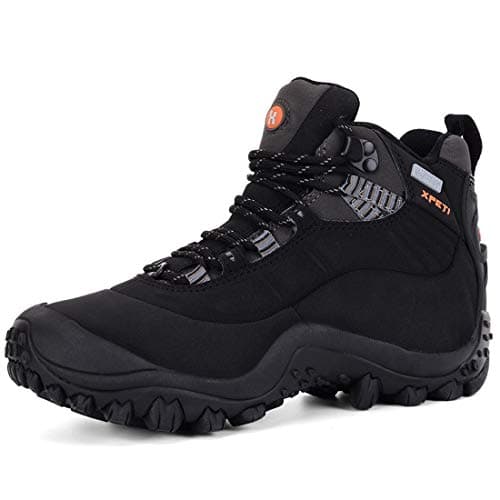Image of XPETI Womens Walking Boots Hiking Boots Women Waterproof Ladies Trekking Outdoor Summer Shoes Lightweight Mid Rise Black Size 3 UK