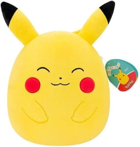 Image of Squishmallows Original 10-Inch Pikachu Pokémon Plush - Ultrasoft Official Jazwares Plush