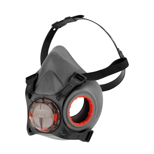 Image of JSP FORCE 8 Half Mask Respirator - Medium - No Filters Included - Compatible with PressToCheck™ P3, A2P3 & ABEK1 P3 Filters - For Dust, Silica, Fumes, Gases - DIY & Industrial - EN140