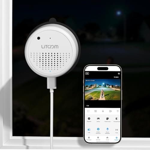 Image of litokam Window Camera 3MP 2K, 2.4GHz & 5GHz Indoor Cameras for Home Security with Al Full Color Night Vision, Person/Motion/Sound Detection & Real-Time Alerts, 24/7 Recording, 104°View Angle