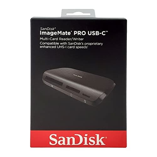 Image of SanDisk ImageMate PRO USB-C Multi-Card Reader/Writer, works with SD and microSD cards (UHS-II, UHS-I, non-UHS) and CompactFlash cards