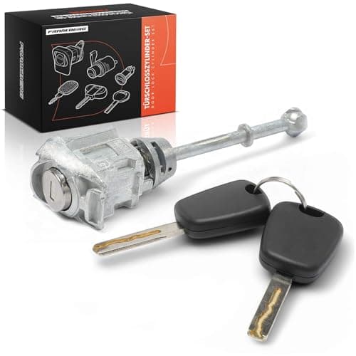 Image of Frankberg Car Door Lock Cylinder Kit Front Left Compatible with C3 II SC 308 SW I 4E 4H 508 SW I 8E 308 I 4A 4C C5 III Break RW Replace# 59395J01