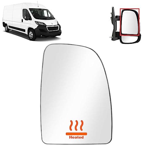 Image of BIAREN Wing Mirror Upper Glass Right Heated For Fiat Ducato Peugeot Boxer Citroen Relay 2006 Onwards 8151LK 71748247, Wing Mirror Glass + Back Plate