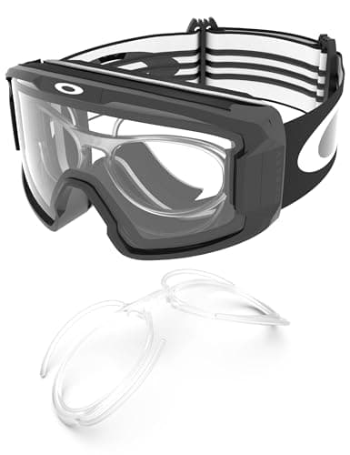 Image of PapaViva Insert Clip-On RX Prescription Adaptor for Oakley Flight Deck M OO7064/Flight Deck L OO7050 Ski Goggles - Clear