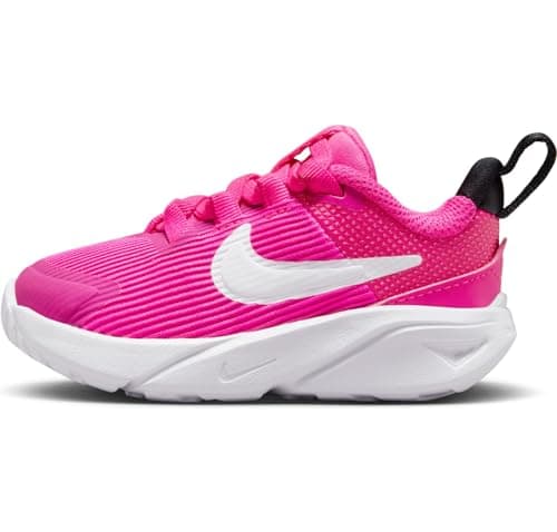 Image of NIKE Boys Star Runner 4 Nn (Td) Sneaker, Fierce Pink White Black Playful Pin, 8.5 UK Child