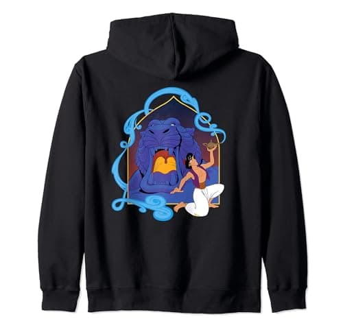 Image of Disney Aladdin And The Magic Lamp At The Cave Of Wonders Zip Hoodie