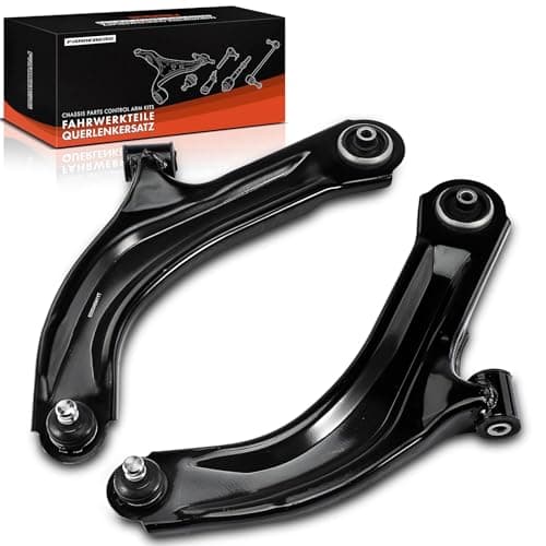Image of Frankberg 2x Control Arm with Rubber Bearing Front Axle Compatible with Clio III BR0/1 CR0/1 1.2L-2.0L 2005-2014 Modus/Grand Modus F/JP0 1.2L-1.6L 2004-2024 Replace# 8200346941