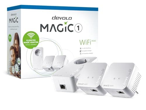 Image of Devolo Magic 1 WiFi mini Network Kit 1200 Mbit/s Ethernet/LAN Blanc