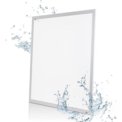 Image of Bright Source 600x600 LED Backlit Recessed Ceiling Tile Light Panel, IP65 Water Resistant, 36W, 3600lm, 90° Beam Angle, 4000K Cool White, LED Driver, Low-Glare UGR<19, Flicker Free