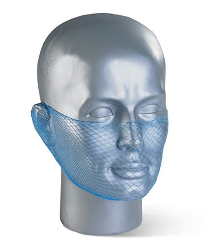 Image of Beeswift Disposable Mesh Beard Snood Facial Hair Protector -Blue - Pack of 12 (REF 9069)