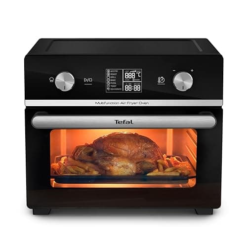 Image of Tefal Easy Fry Air Fryer Oven, 20L Capacity 10in1 Functions, Air Fry, Roast, Pizza, Bake, Grill, Toast, Dehydrate, Monitor-Free Cooking, Healthy, Delicious, Crispy, Easy to Use, Black, FW605840